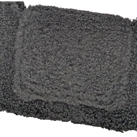 Simon Miller Black Retro Bag In Fuzzy Faux Sherpa Boucle Shoulder Bag Flap Top - Picture 6 of 10